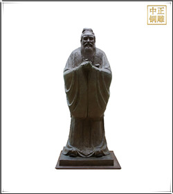 萬(wàn)世師表孔子銅像