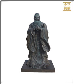 加工孔子銅像